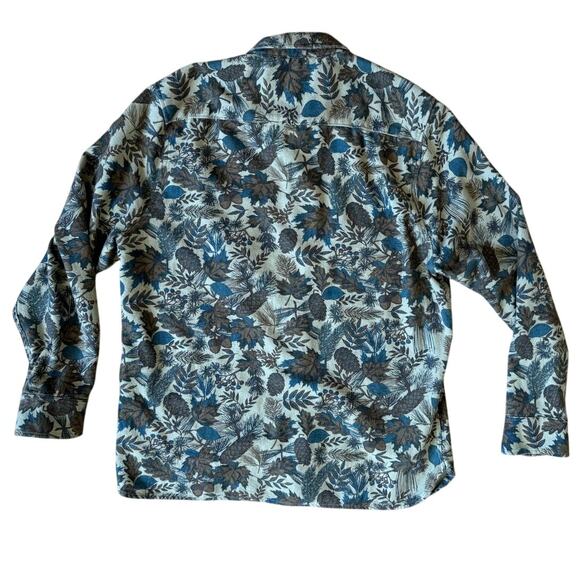 Madewell Men's Sunday Flannel Perfect Fit Shirt in Vetiver Camo Size Large - Picture 2 of 6